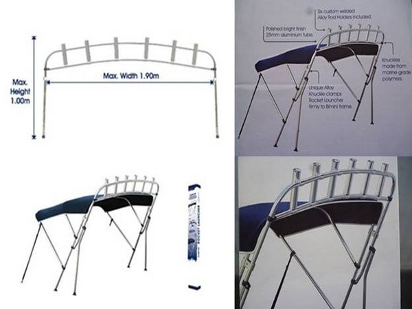 Oceansouth Clamp-on ชุดกระบอกปักคัน แบบติดหลังคา